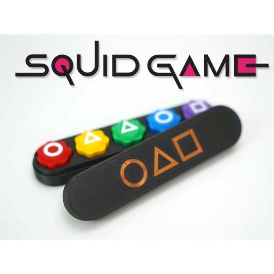 Squid Game - Gonggi Oyunu - Beş Taş - 5 Taş Oyunu - Içi Dolu Kutulu - Renkli Baskı - 3d Baskı
