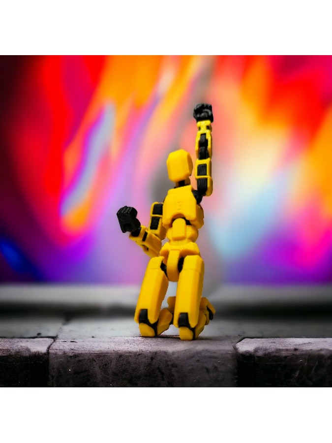 Dummy 13 Aksiyon Figürü Sarı Renk Hareketli Figür Oyuncak Model 14 cm